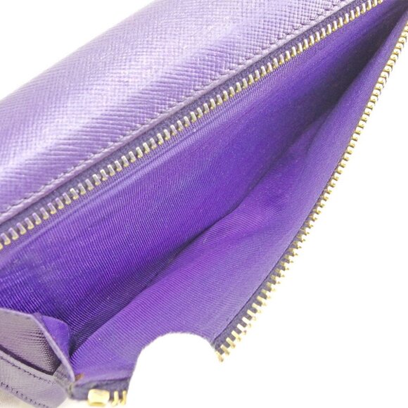 PRADA Long Wallet Leather Authentic USED - Picture 8 of 8